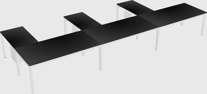 L-shaped desk