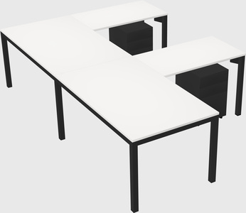 L-shaped desk