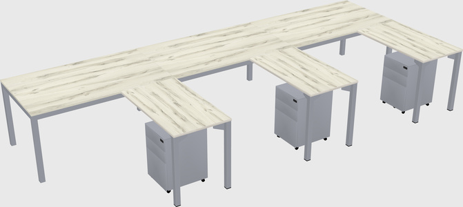 L-shaped desk