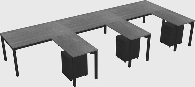 L-shaped desk
