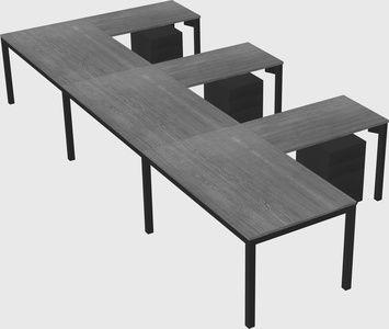 L-shaped desk