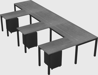 L-shaped desk
