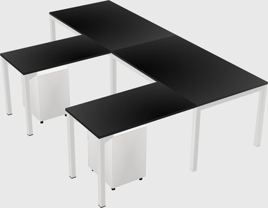 L-shaped desk