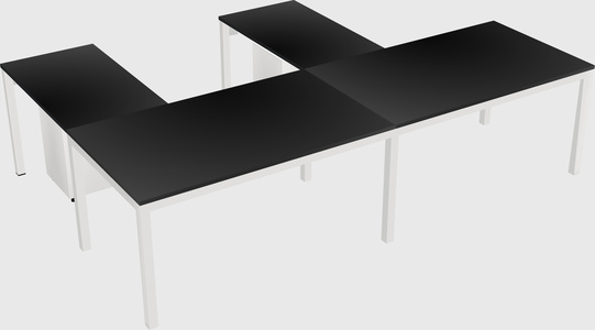 L-shaped desk
