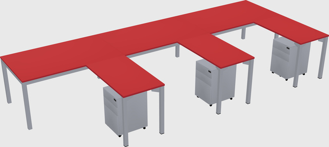 L-shaped desk