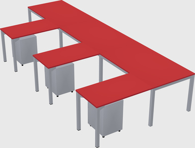 L-shaped desk