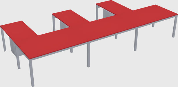 L-shaped desk