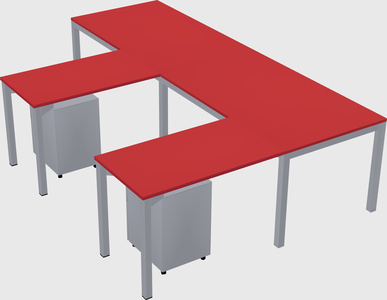 L-shaped desk