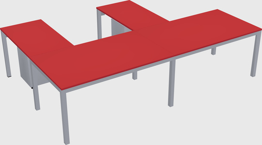 L-shaped desk