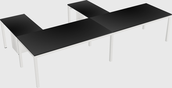 L-shaped desk