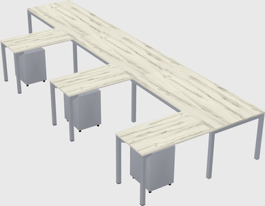 L-shaped desk