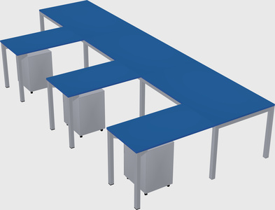 L-shaped desk