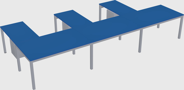 L-shaped desk