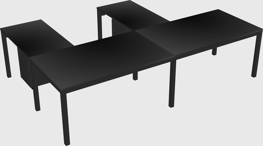 L-shaped desk