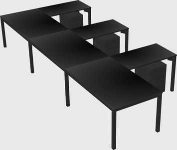 L-shaped desk