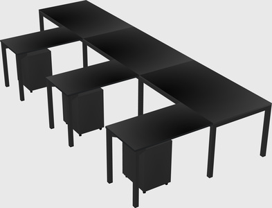 L-shaped desk