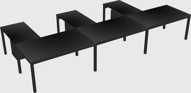 L-shaped desk