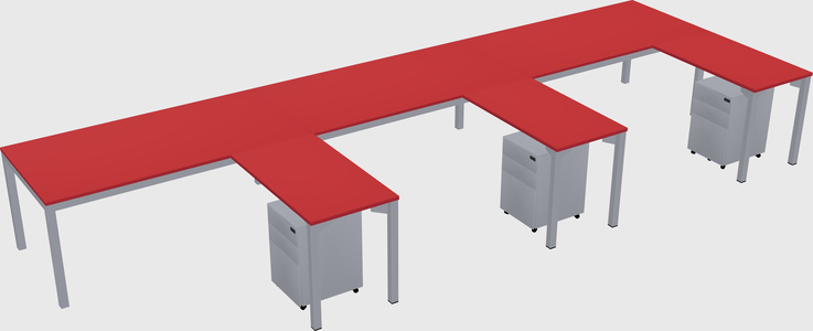 L-shaped desk