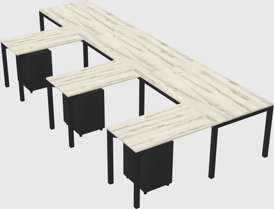 L-shaped desk