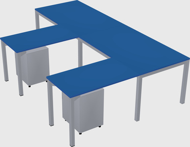 L-shaped desk