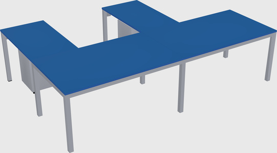 L-shaped desk