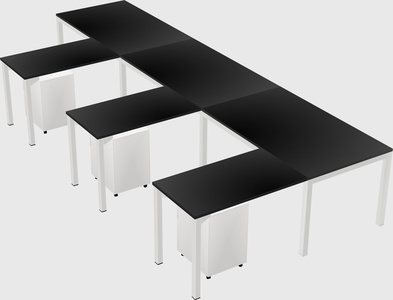 L-shaped desk