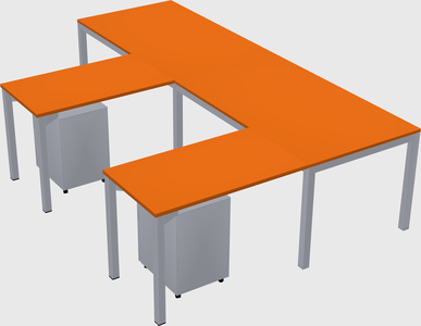 L-shaped desk