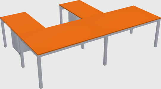 L-shaped desk