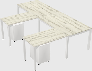 L-shaped desk