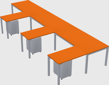 L-shaped desk