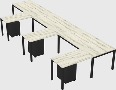 L-shaped desk