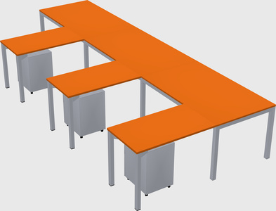 L-shaped desk