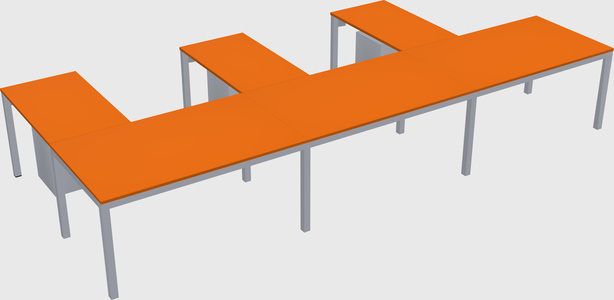 L-shaped desk