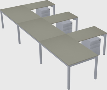 L-shaped desk