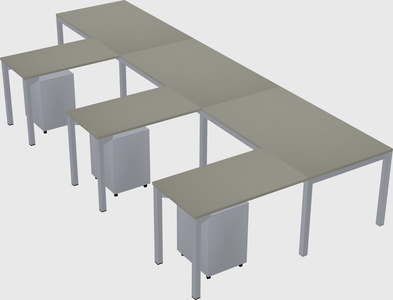 L-shaped desk