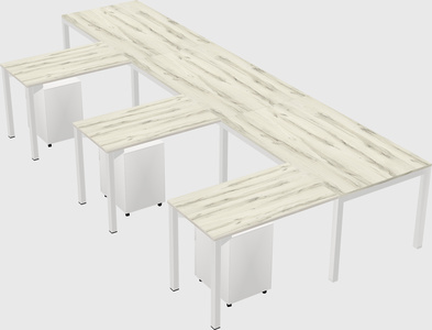 L-shaped desk