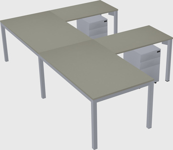 L-shaped desk