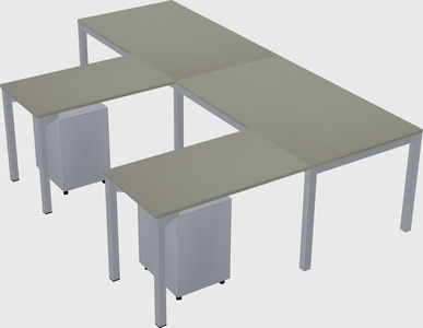 L-shaped desk