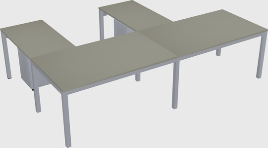 L-shaped desk