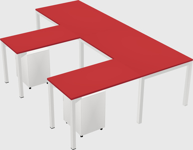 L-shaped desk
