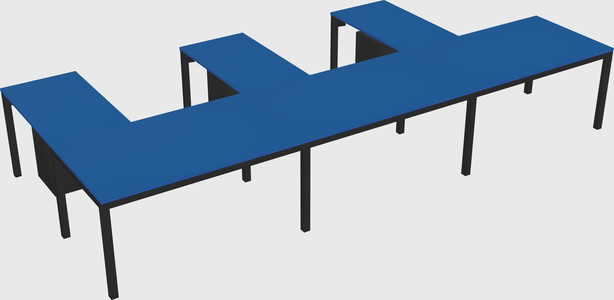 L-shaped desk