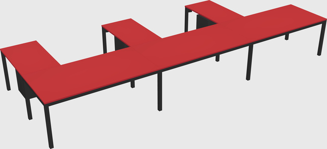 L-shaped desk