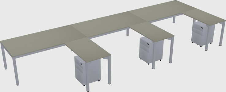L-shaped desk