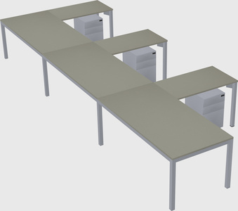L-shaped desk