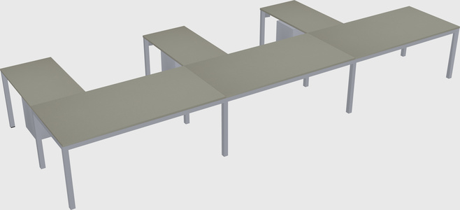 L-shaped desk