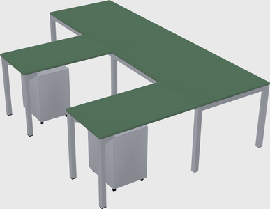L-shaped desk
