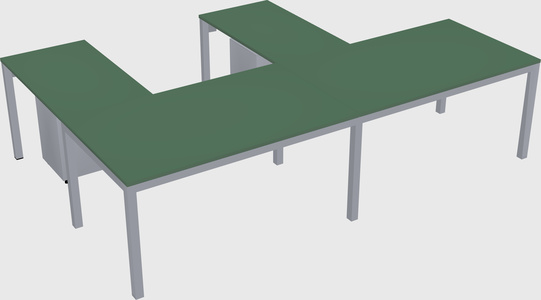 L-shaped desk