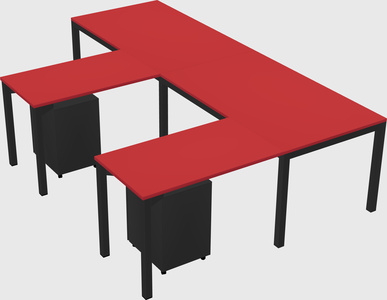 L-shaped desk