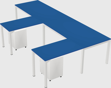 L-shaped desk