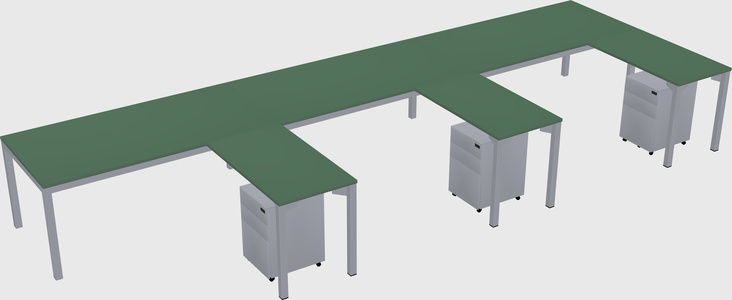 L-shaped desk